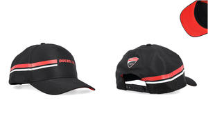 Baseball Cap Ducati Corse - Logo Bands (100% Polyester) CNC Racing