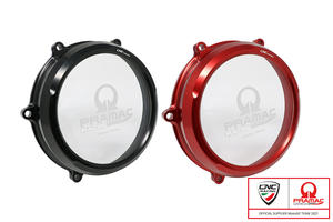 Clear oil bath clutch cover Ducati Multistrada V4 - Diavel V4 - Pramac Racing Limited Edition CNC Racing