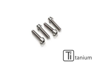 Screws set front axle clamp M8x25 (4 pcs) - Titanium CNC Racing