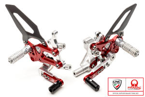 Adjustable rearsets RPS Ducati SBK Panigale series Team Pramac MotoGP Limited Edition CNC Racing
