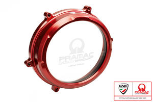 Clear oil bath clutch cover Ducati Panigale Pramac Racing Lim. Ed. <p>Rosso</p>
