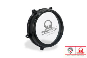 Clear oil bath clutch cover Ducati Panigale V2 - Streetfighter V2 - Pramac Racing Limited Edition <p>Nero</p>