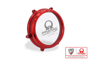 Clear oil bath clutch cover Ducati Panigale V2 - Streetfighter V2 - Pramac Racing Limited Edition <p>Rosso</p>