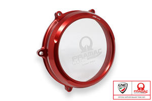 Clear oil bath clutch cover Ducati Panigale V4 - Pramac Racing Limited Edition <p>Rosso</p>