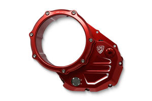 Clear cover oil bath clutch Ducati <p>Rosso</p>
