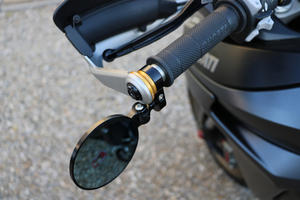 Adapter for Rocket bar-end mirror on Ducati Multistrada Gold