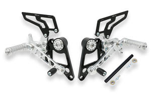 Adjustable rear sets Ducati Monster S2R S4R S4RS Silver