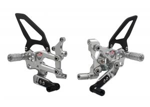 Adjustable rear sets RPS Ducati SBK Panigale series Silver