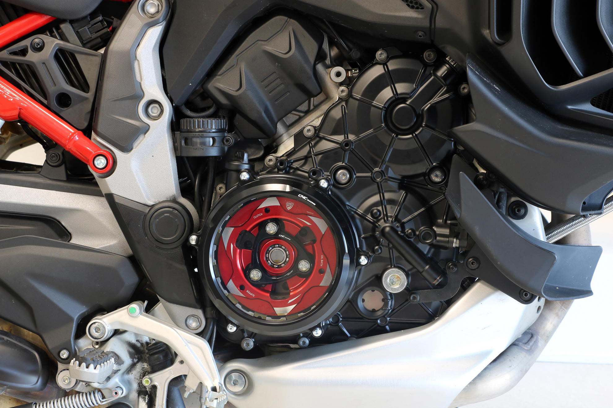 Clear clutch cover - Conversion kit Ducati Multistrada V4 - Diavel V4