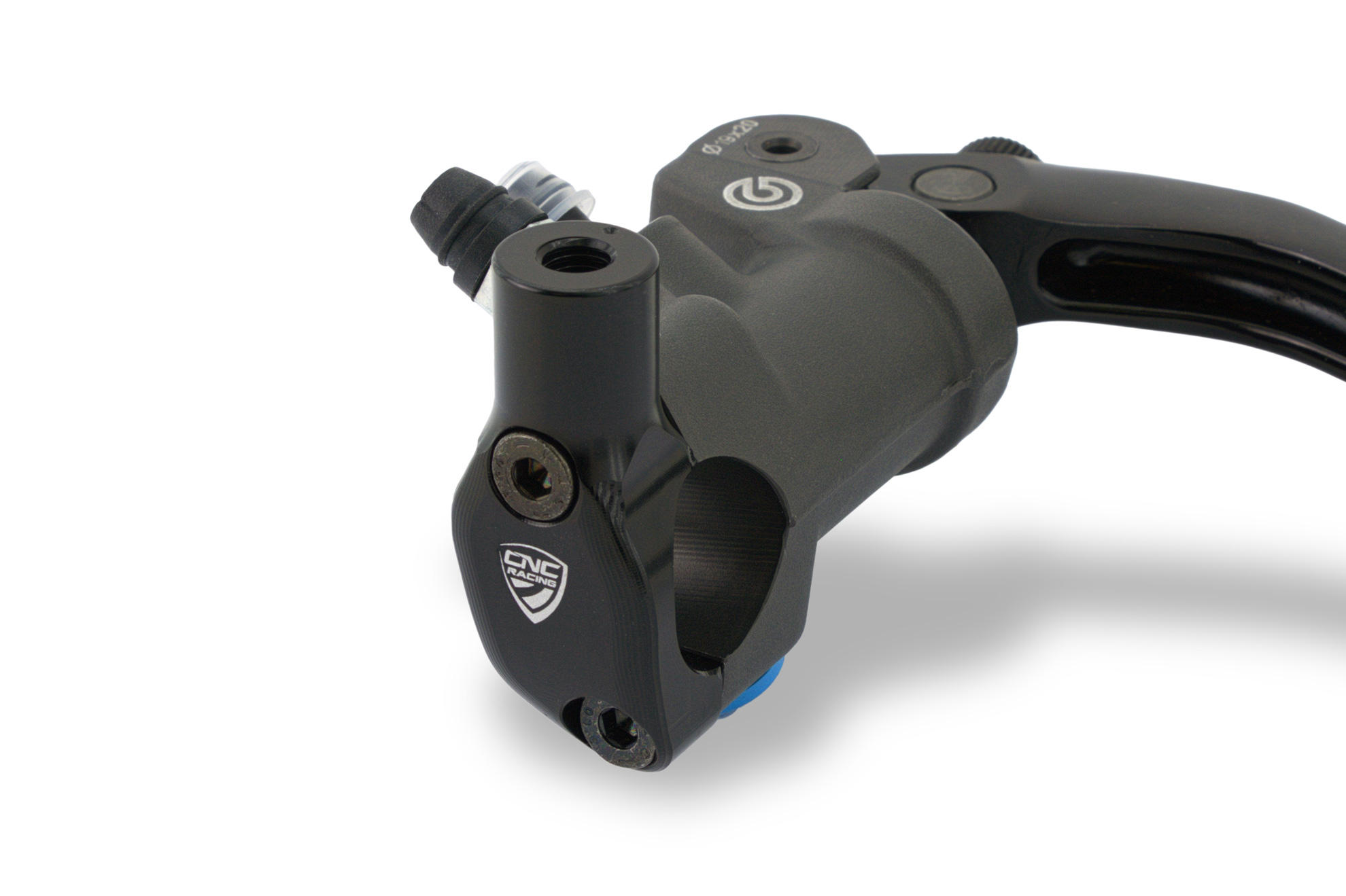 Brembo billet CNC and brake master cylinder clamp with Mirror