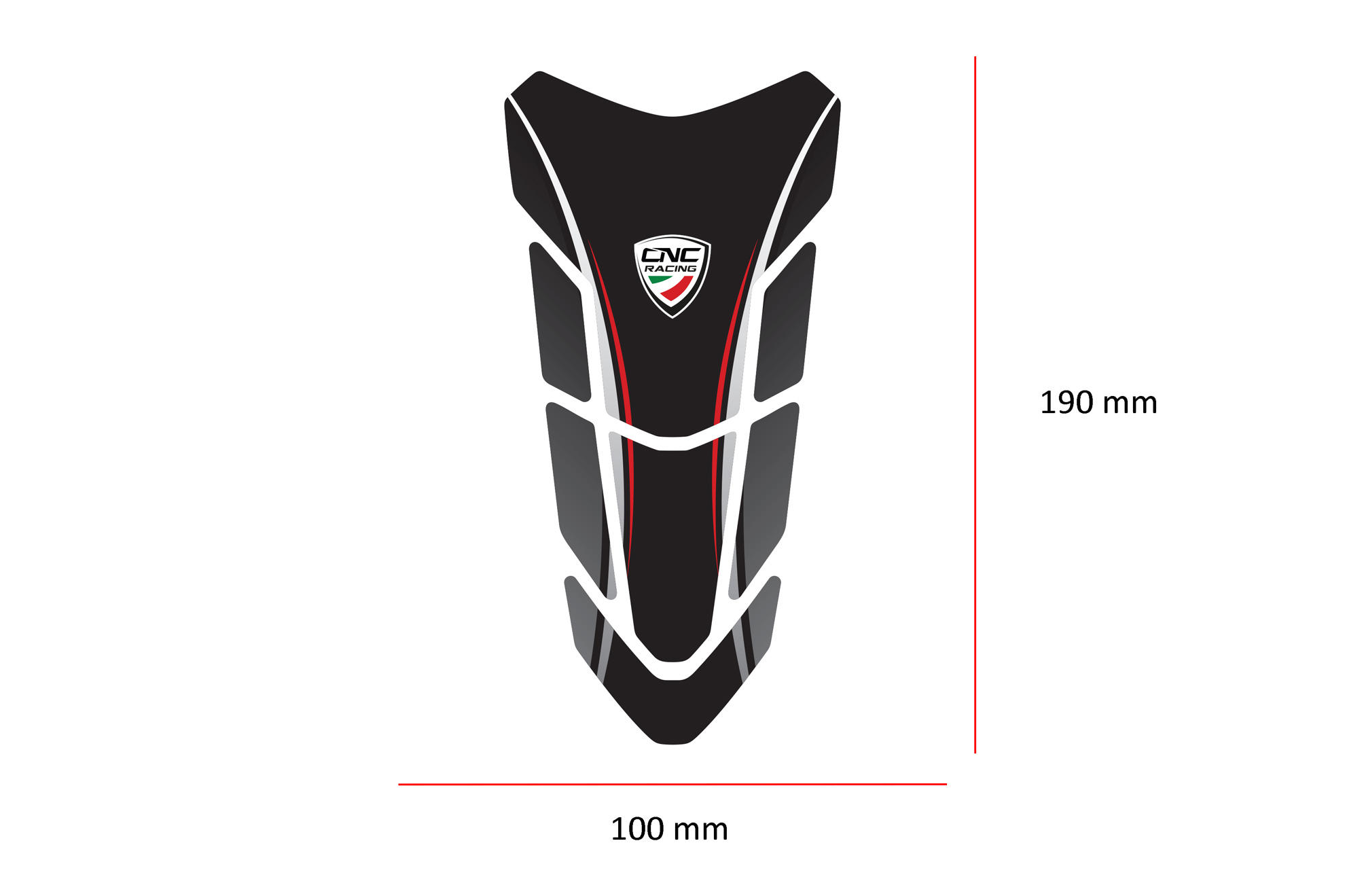 Protection Protection du réservoir Adhésif Résine Compatible avec Ducati Corse Tank Pad Tapis DE RÉSERVOIR PROTECTIV 3D