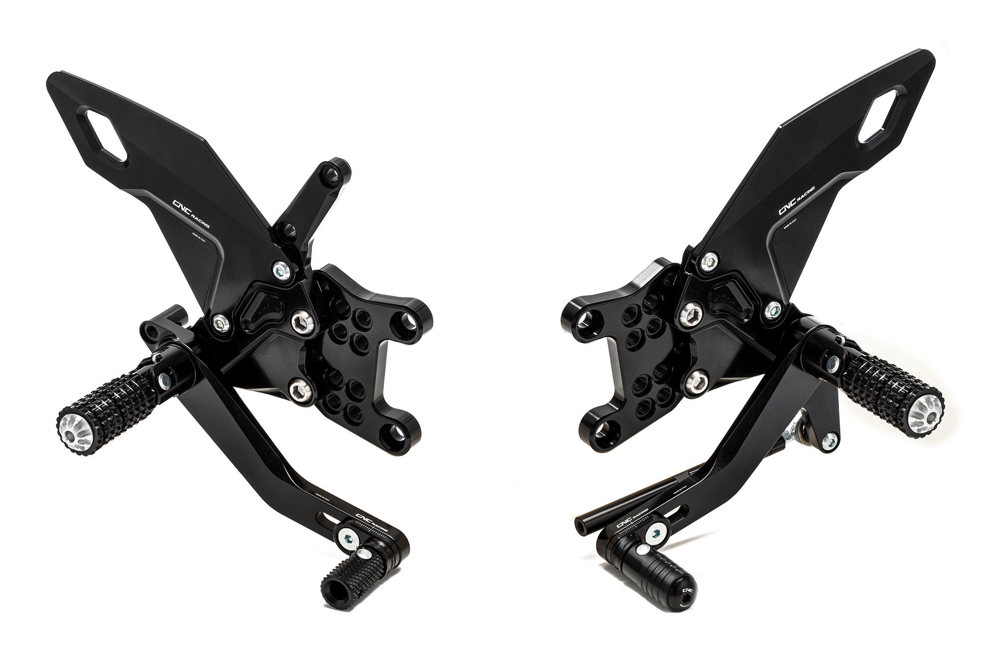 CNC Motorbike Adjustable Foot Rests for Aprila RSV4 13-ON Rearset Foot Pegs Rear Set Footrests Black 