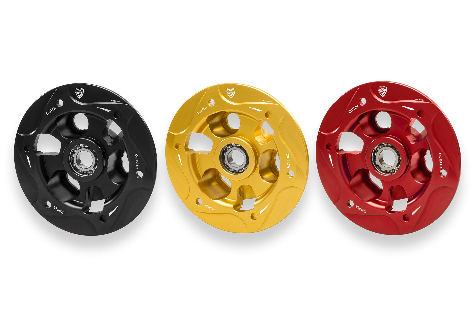 Pressure plate oil bath clutch Ducati with bearing | Cnc Racing