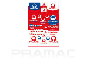 Pramac Racing Teamwear Kit adesivi CNC Racing