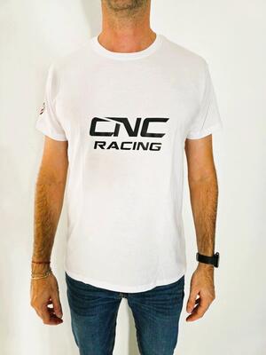 T-shirt white CNC Racing - Cotton 100% CNC Racing
