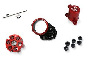 Carter frizione trasparente Ducati - Kit montaggio completo CNC Racing