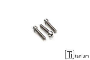Screws set front sprocket cover M6x20 (3 pcs) - Titanium CNC Racing
