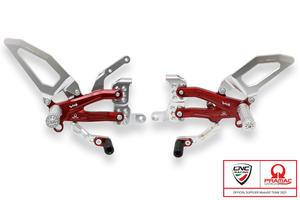 Adjustable rear sets RPS Ducati Panigale V4 series for V4, V4 S and V4 Speciale - EASY - Pramac racing Limited Edition CNC Racing