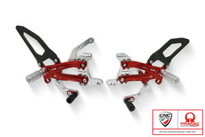 Adjustable rear sets RPS Ducati Panigale V4 - Carbon - Pramac Racing Limited Edition CNC Racing