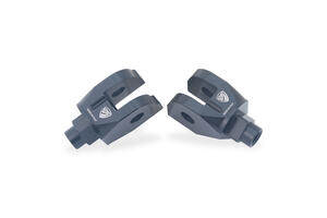 Footpegs kit passenger - adapters for Ducati Multistrada V2 MY2025 and Hypermotard V2 MY2026 CNC Racing