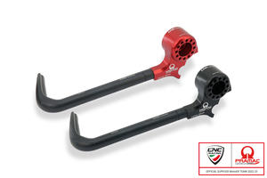 Lever-Guard Street - Clutch lever protector with bar-end mirror housing - Pramac racing Limited Edition CNC Racing
