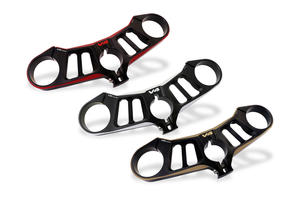 Triple clamps Ducati Panigale V4 - Top yoke - BICOLOR CNC Racing