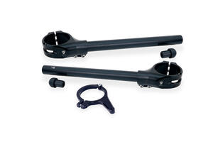 Clip-on kit Ø 53 mm - offset 26 mm with steering damper bracket for Ducati panigale V4 MY2025 CNC Racing