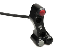Right handlebar switch - OEM and RCS Brembo brake master cylinder CNC Racing