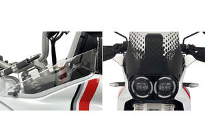 Coppia deflettori laterali Ducati DesertX - Trasparente CNC Racing