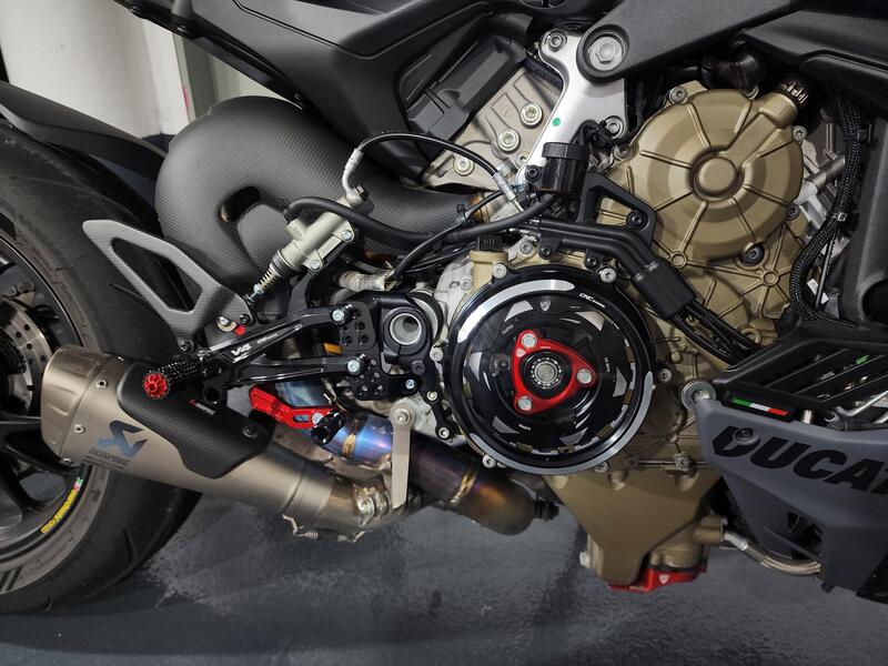 Carter trasparente per frizioni a olio Ducati Streetfighter V4 - Bicolor
