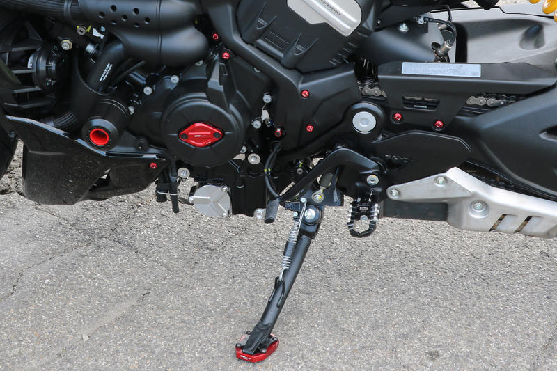 Kickstand base extension  for Ducati Diavel V4