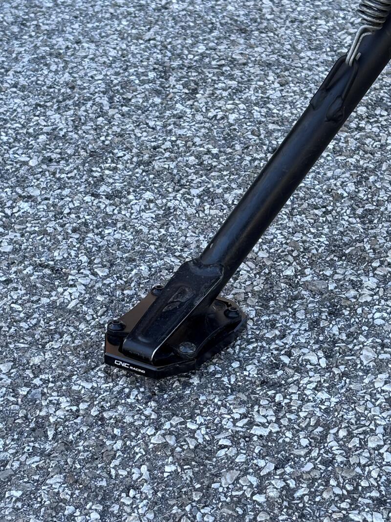 Kickstand base pad for Ducati Multistrada 1200, enhanced stability and safety