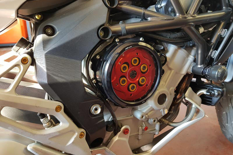 Clear clutch cover MV Agusta- hydraulic control