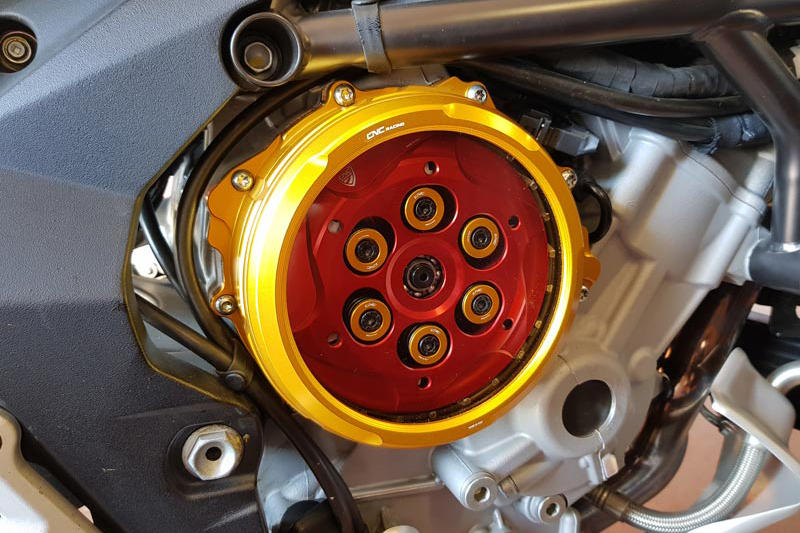 Clear clutch cover MV Agusta- hydraulic control