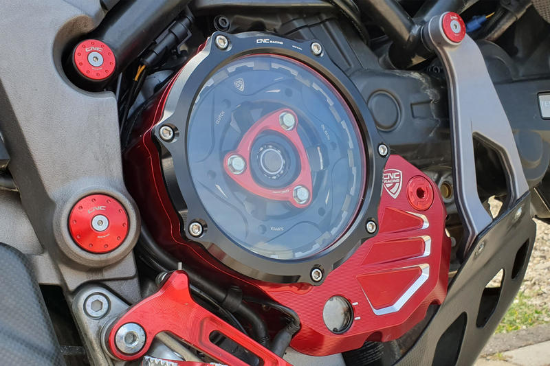 Carter trasparente per frizioni ad olio Ducati BICOLOR
