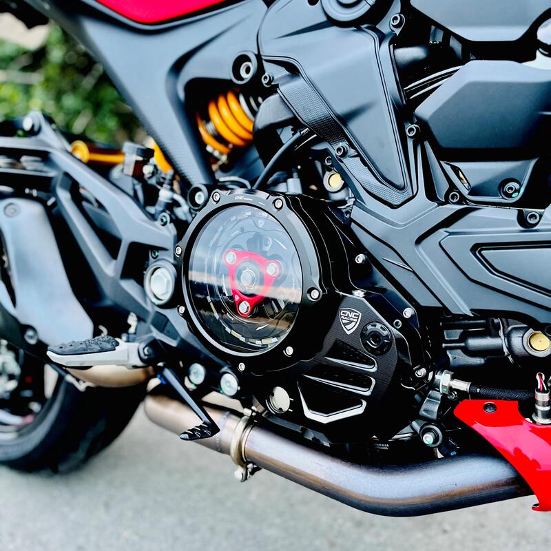 Carter trasparente per frizioni a olio Ducati