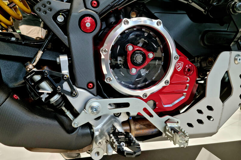 Carter trasparente per frizioni a olio Ducati - Edizione Bicolore