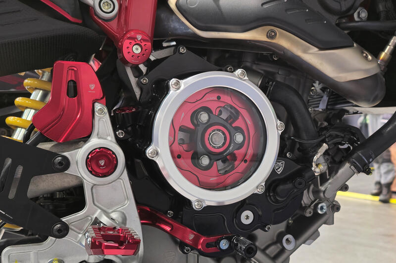 Clear cover oil bath clutch Ducati BICOLOR