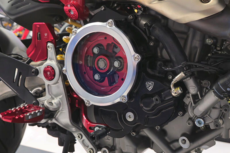 Clear cover oil bath clutch Ducati BICOLOR