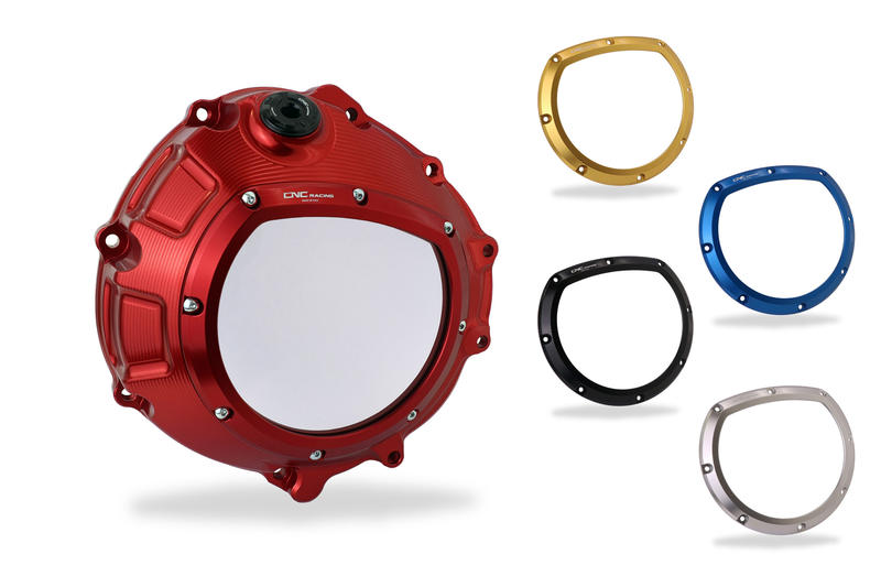 Carter frizione trasparente per BMW in colore rosso