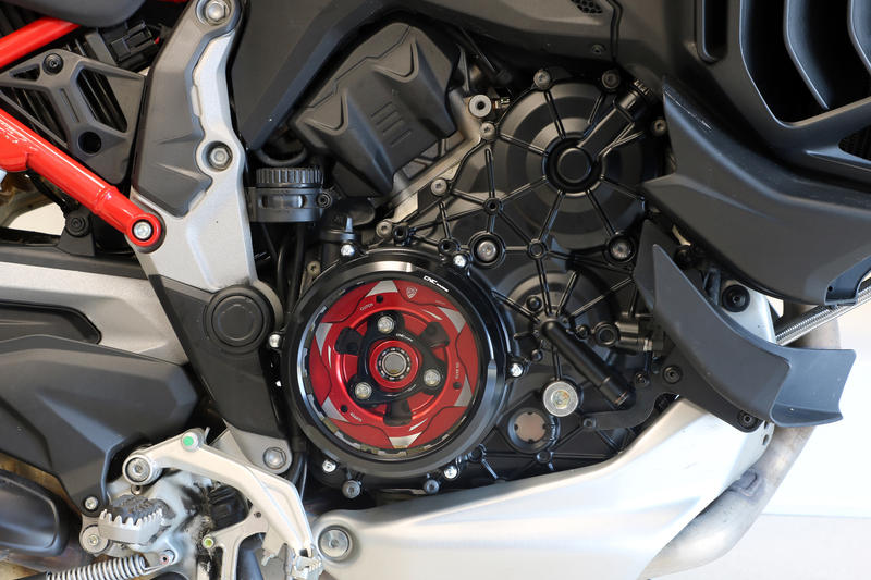 Carter trasparente per frizioni a olio Ducati Multistrada V4 e Diavel V4