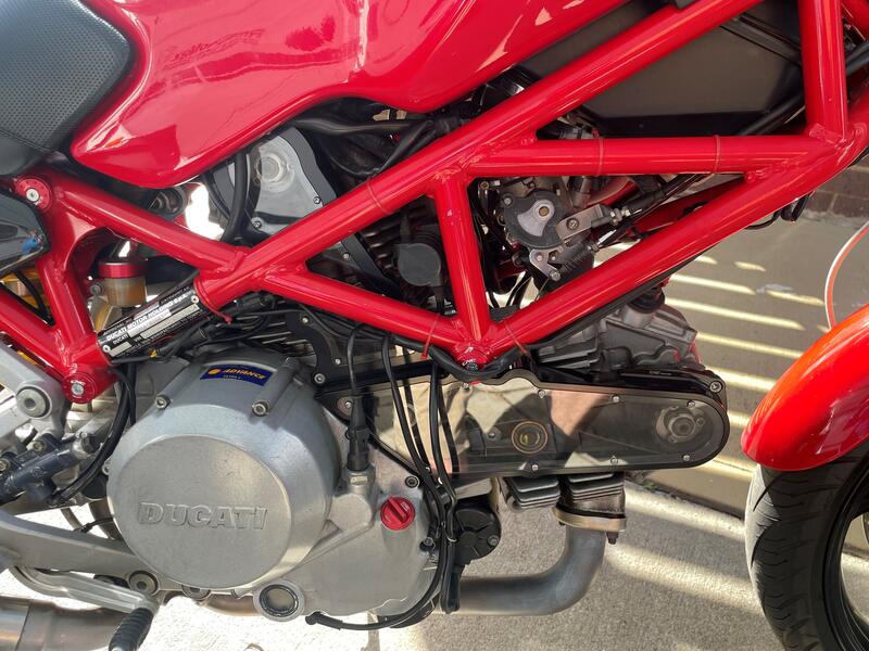 Trasparent timing belt cover for Ducati