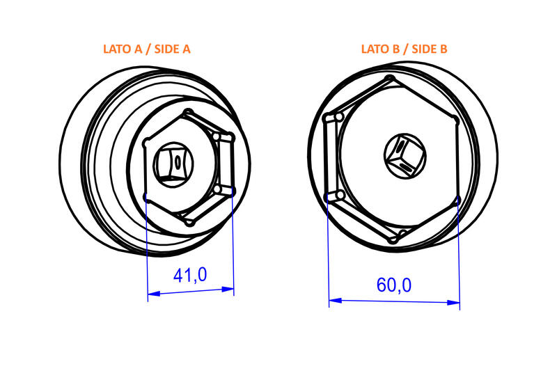Multi-purpose rear wheel nut wrench for KTM