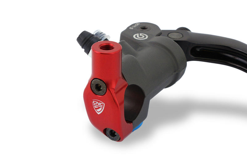 Brembo billet CNC and forged brake master cylinder clamp with Mirror Mount thread M8 LH