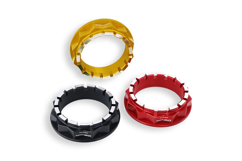 Rear wheel nut LH BICOLOR