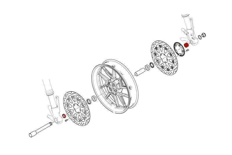 Bushing kit front wheel Ducati