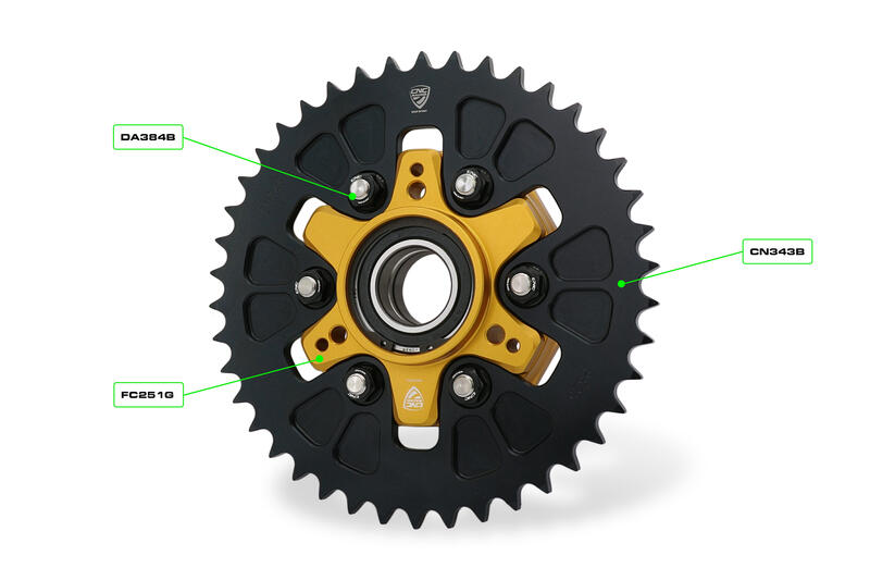 Ring gear ergal T43 P525 Ducati Multistrada 950