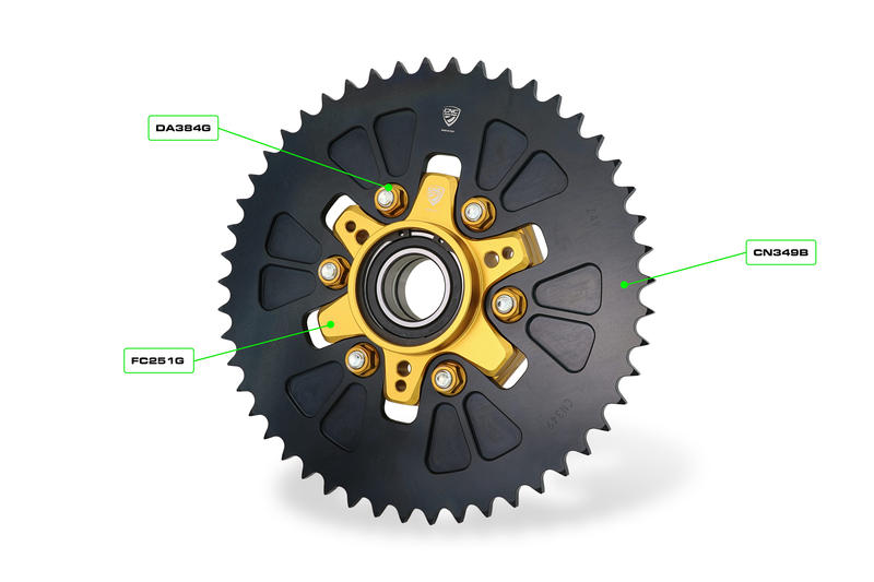 Ring gear ergal T49 P525 Ducati Desert X