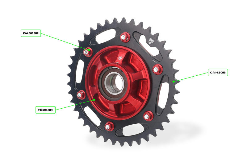 Ring gear T40 P520 Ducati &ndash;  MTS V2 2025 Billet Ergal, Hard-Anodized