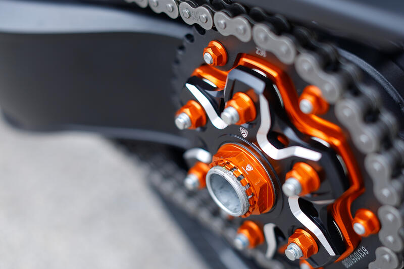 Rear sprocket flange bicolor for KTM